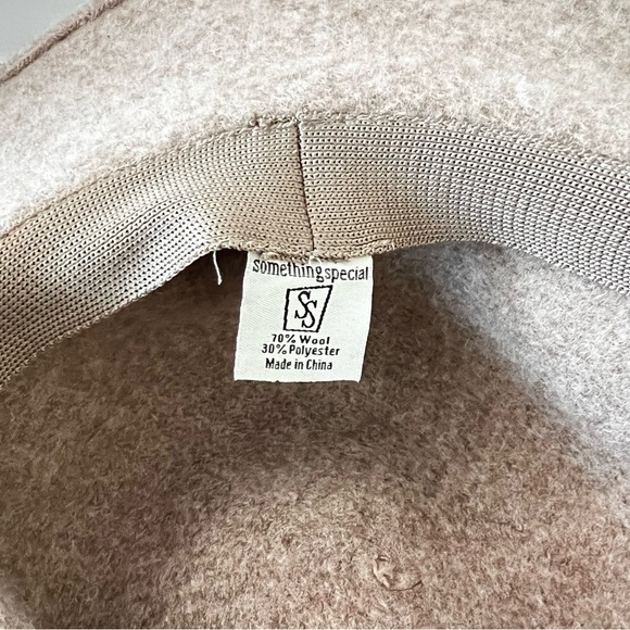 Something Special Floppy Wide Brim Wool Hat Brown Tan - Picture 9 of 9